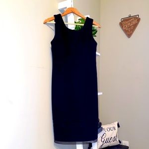 BCBG • Black Dress w/Sheer Elements